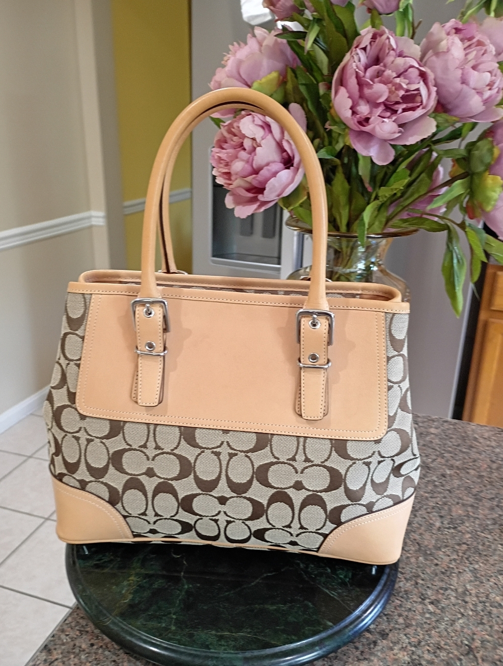 Vintage Coach Hampton Signature Satchel Bag - Picture 3 of 16